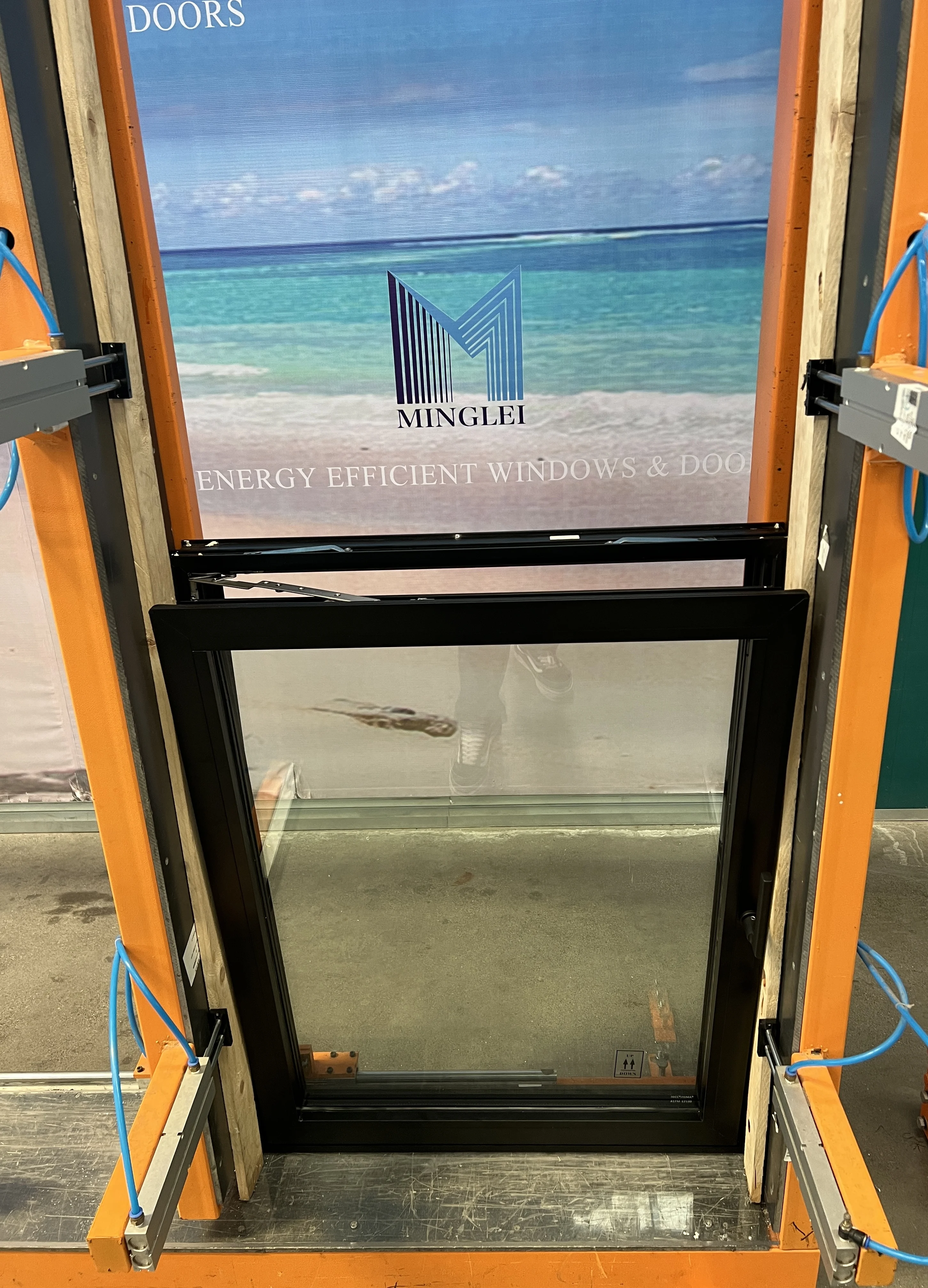 Minglei Aluminum Profile Double Glazed Windows Energy Star Glass triple casement windows Best Tilt and Turn Windows