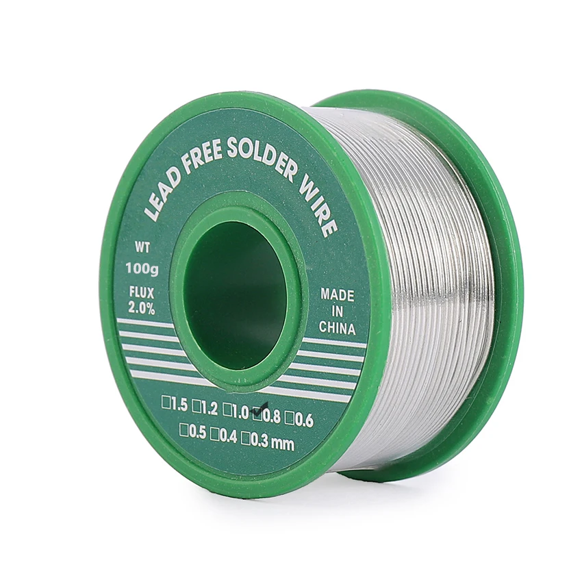 Factory  price 0.8mm 20g 30g Soldering Lead Wire Fast Welding Lead Free Solder Wire with flux