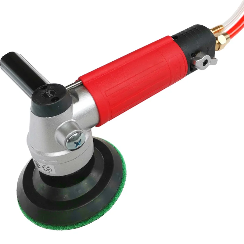 HUALONG High Efficiency 1603 Pneumatic wet polisher front exhaust M14 car buffing machine pneumatic grinder