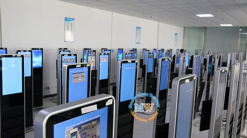 22' station small mini android multimedia kiosk with camera, 4g network
