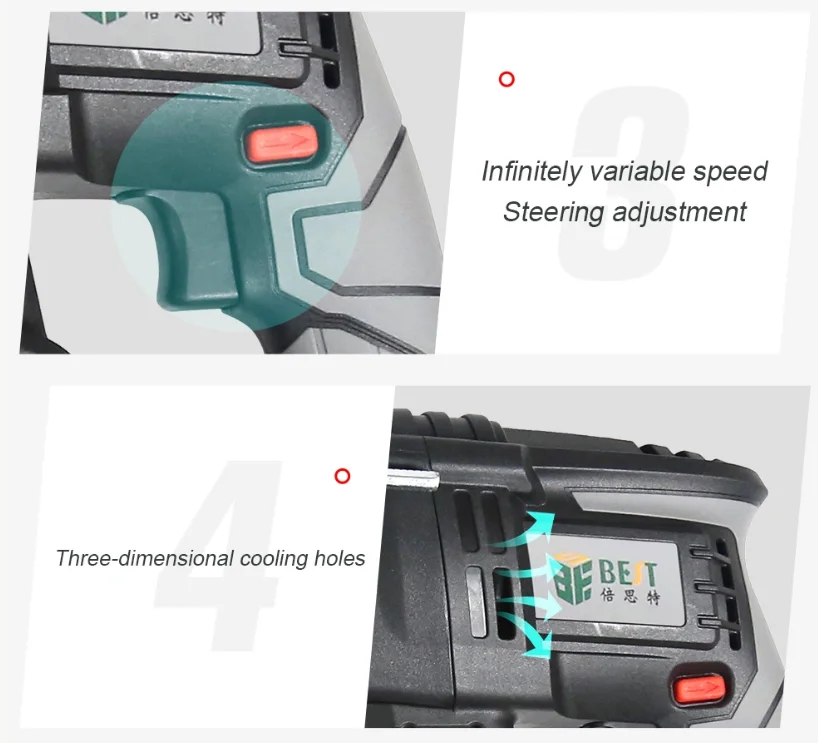 528TV strong hammer drill without rope drill hammer Heavy-duty electric hammer drill is used to monitor installation