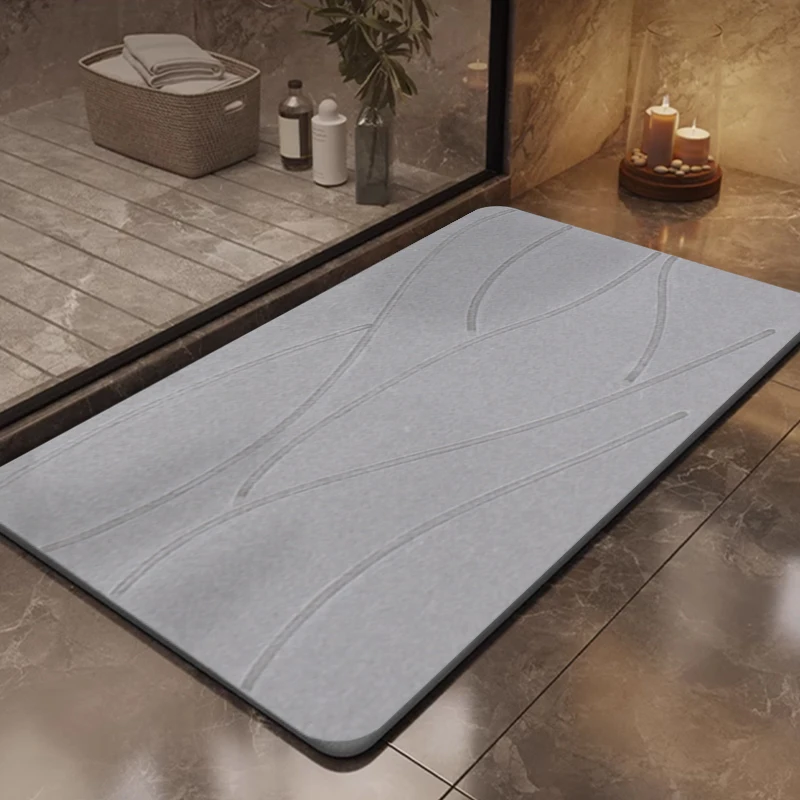 Diatomaceous Earth Bath Mat Quick Drying Bath Stone Mats for Bathroom Kitchen
