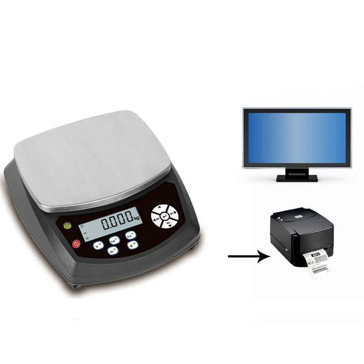 Precise 30kg/0.5g Electronic Balance Printed Stainless Steel Gram Weighing Scale Electric Powered Weight Measuring Maximum