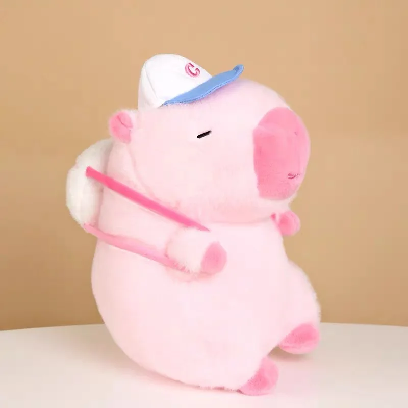 2024 Best Pink Capybara Snot Sports Water Dolphin Plush Toys Wholesale Creative Backpack Capybara New Pillow No reviews yet