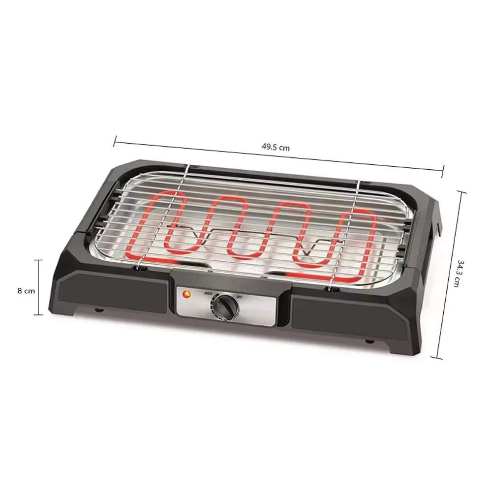 Home electric grill, Table Grill Home Use Adjustable Temperature Control  Meat Griddle Yakitori Grill,110V electric oven Brazil