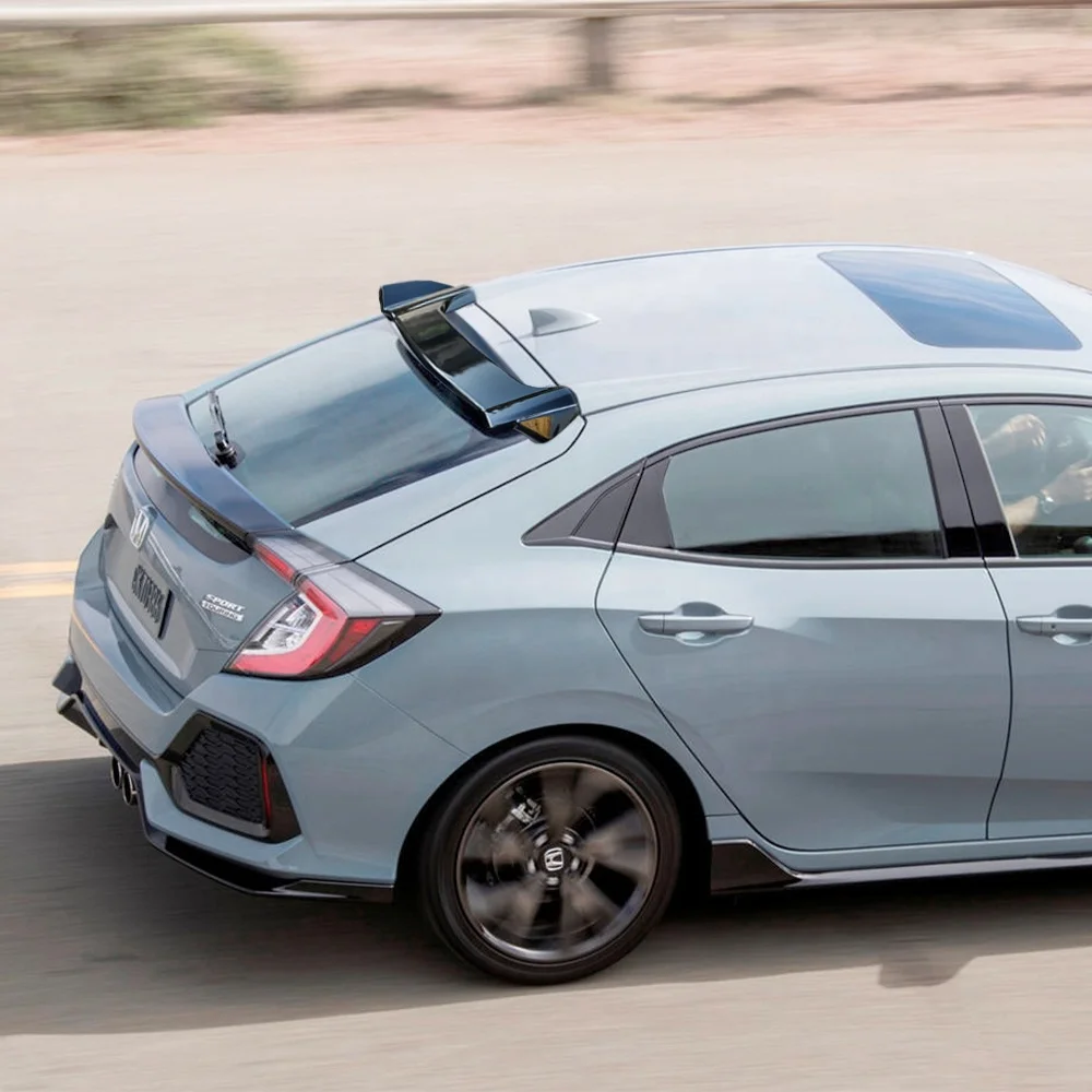Задний багажник для хэтчбека Civic FK4 FK7 глянцевый черный с рисунком праймер из АБС-пластика задний верхнее крыло спойлер