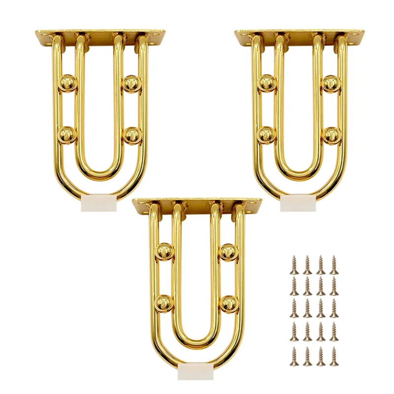 Wejoy wholesale with steel ball metal  table legs golden sofa legs for furniture