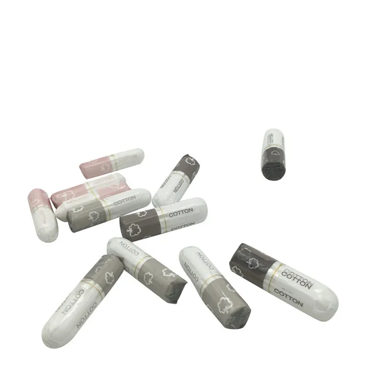 
Organic tampons with applicator 100% pure organic cotton made customized packages 