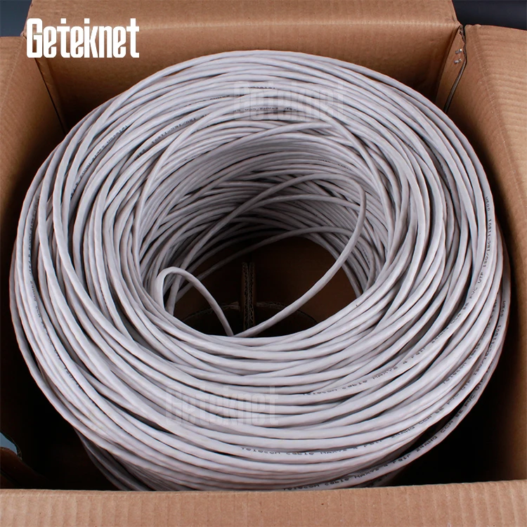 GETEKnet CHINA Cat6a Cat6 Cat5e rollos de cable de red cat 5 ship cable invincible network cable