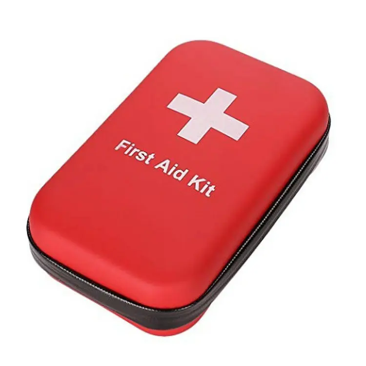 Factory Manufacture Customized Portable Home Travel Hard Shell Storage Red First Aid Kit Carrying EVA Medical Case