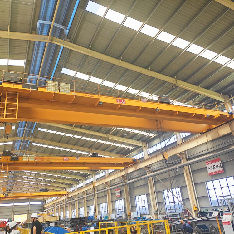Workshop Heavy Duty Eot Crane Travelling Double Beam Electric Hoist Overhead Crane 30ton 25ton
