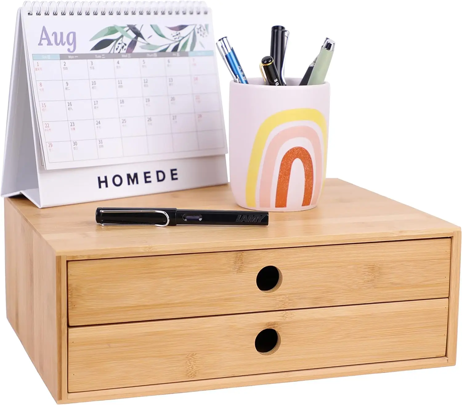 Large Desktop Organizer with Drawers Tabletop Storage Organization Box for Office Home Toiletries Supplies Vanity