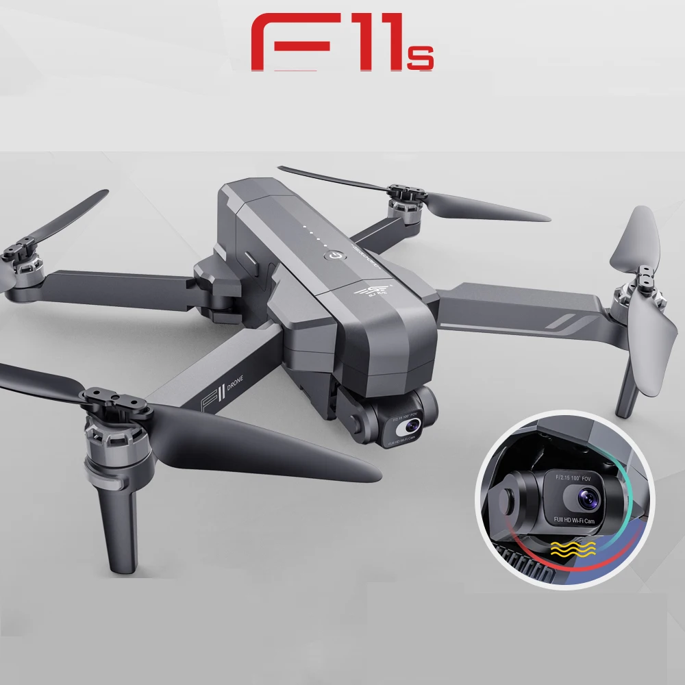 F11s 4 k PRO 3KM 2-axis mechanical head  Gimbal Drone Brushless Aerial Photography WIFI FPV GPS Foldable RC drone with camera