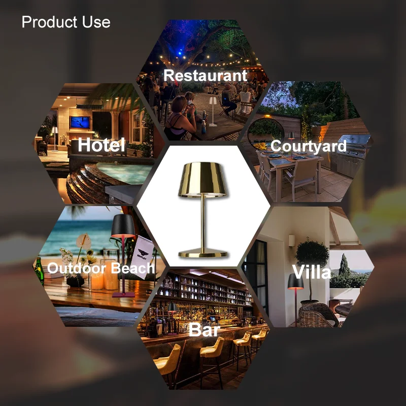 Color Changing Mood Light Living Room Bedroom Bedside Decorative Sleek Egg Shape Cordless Table Lamp