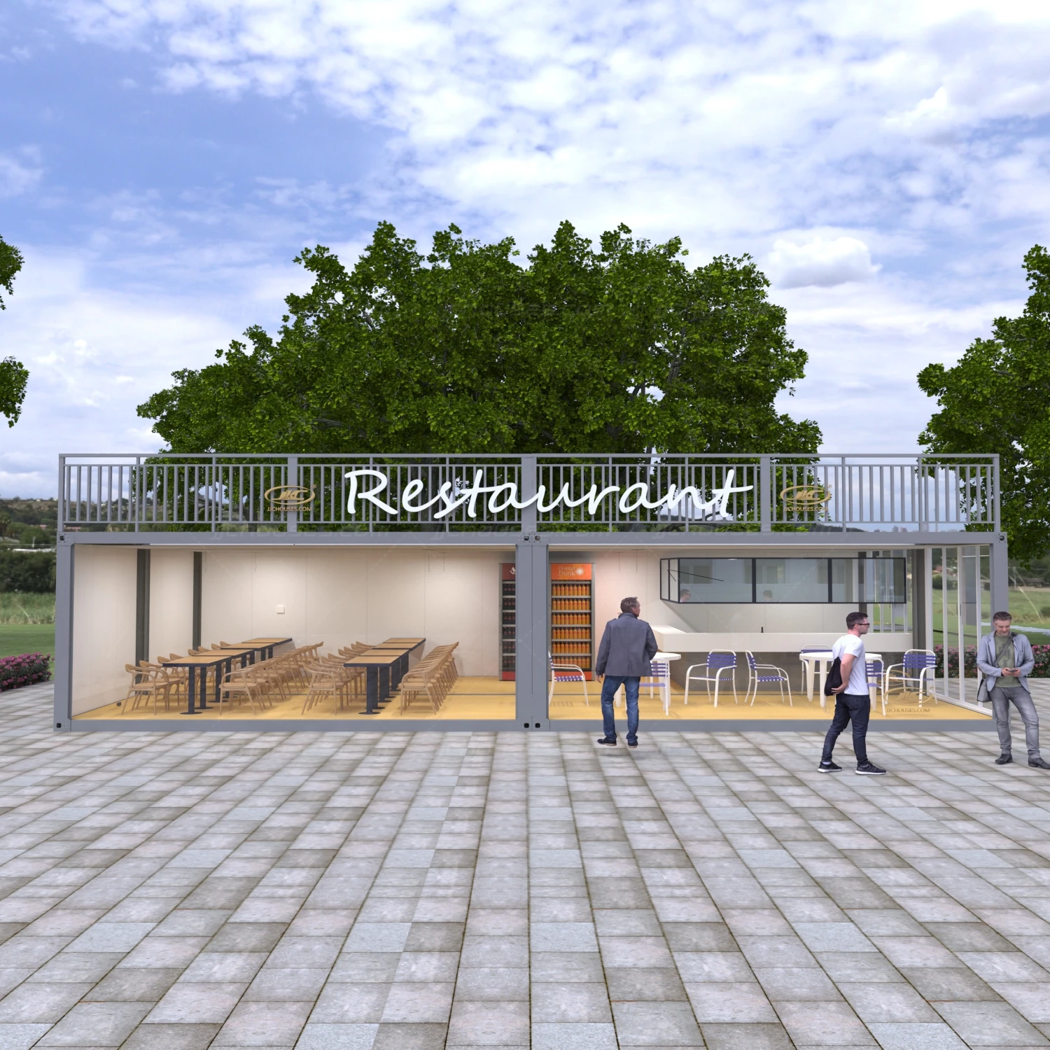 container houses for sale,prefabricated modular living pefab container restaurant house,German home model restaurant container