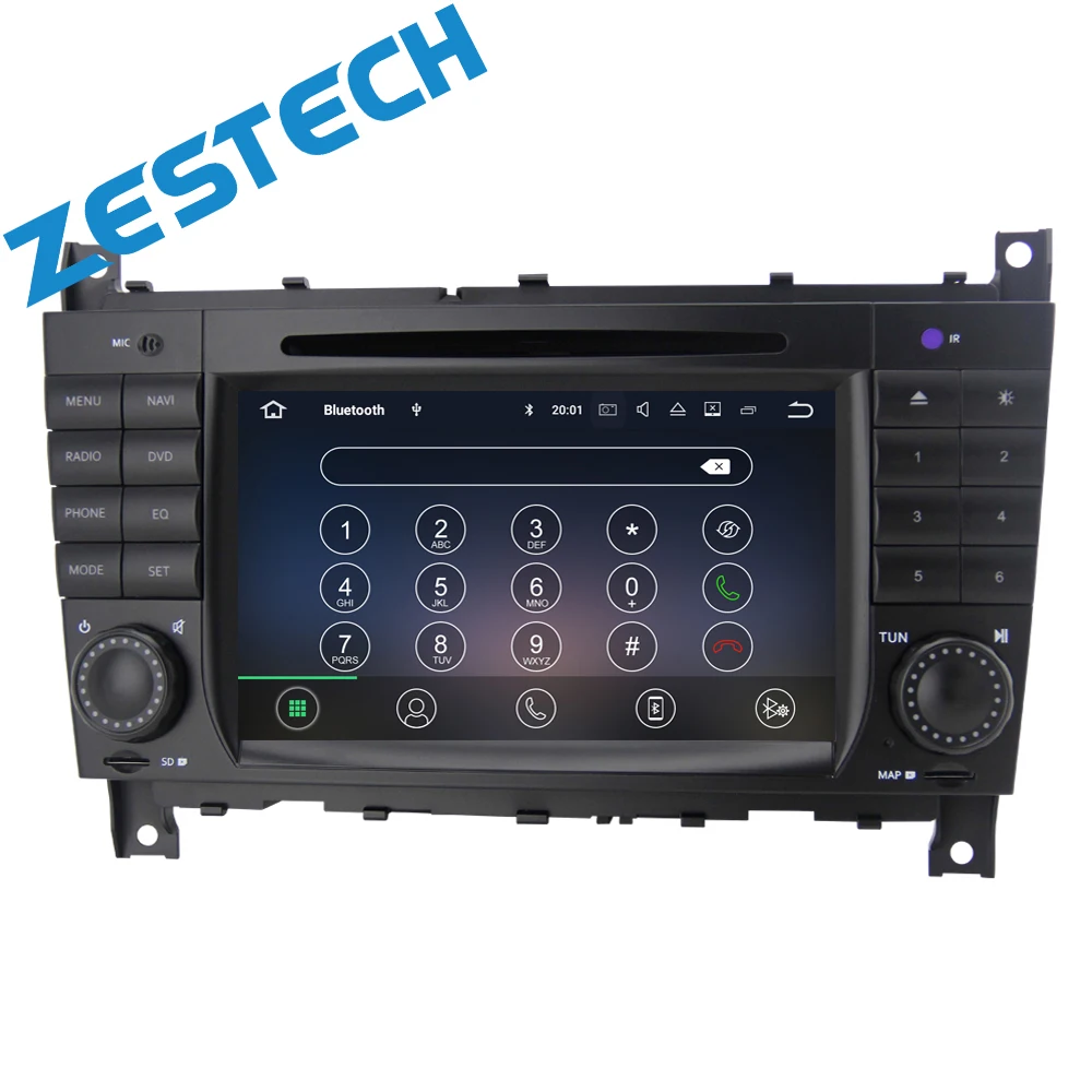7 Inch 2din Android 12 Car Dvd Player for Benz W203 2004-2007 Octa Core GPS Navigation Radio Multimedia Stereo Wifi SWC