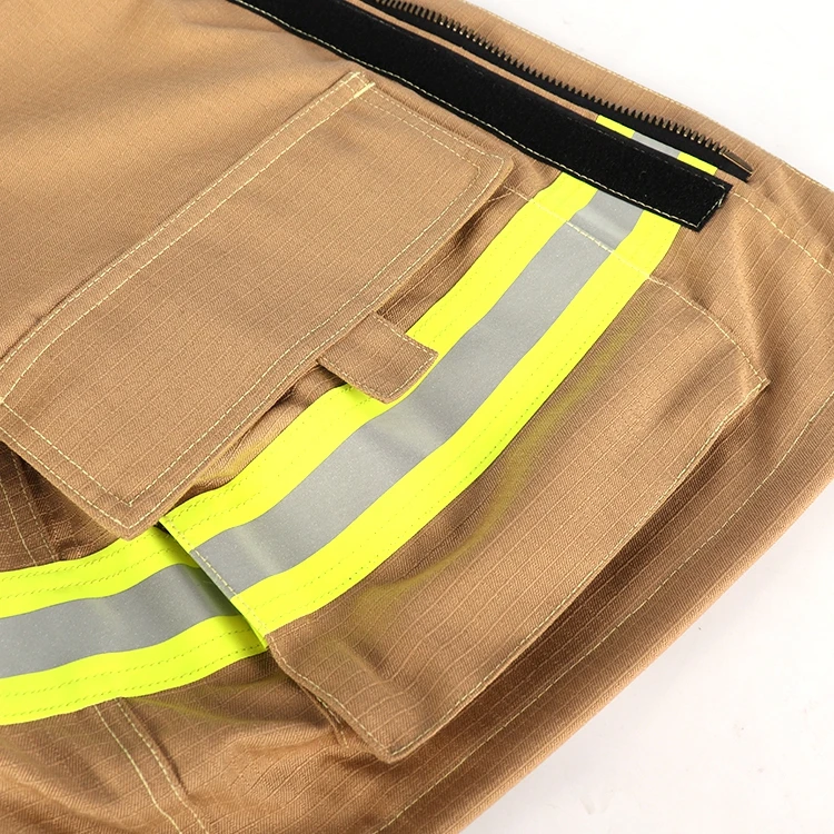 
Detachable Navy Blue Orange Yellow Resistant Safety Proof Fire Fighter Suit 