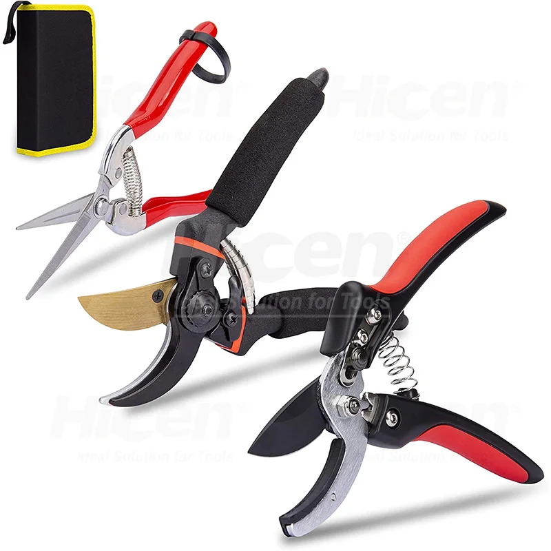 3 Pack Garden Pruner Shears Garden Tools Pruning Snips Set