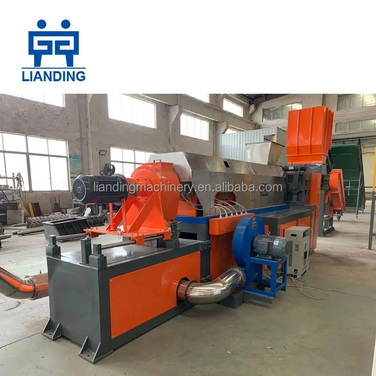 500KG/H PE PP Film Bags Wet Type Squeeze Granulating Machine