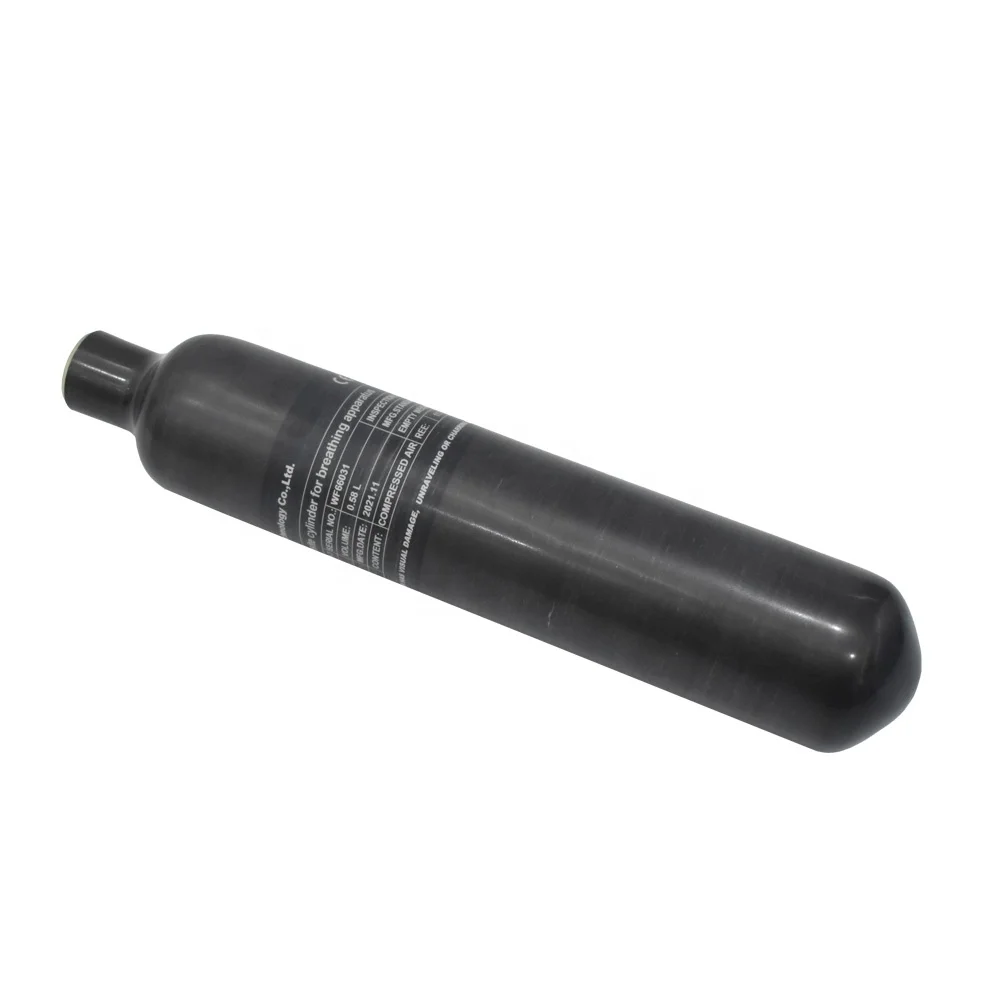 TUXING 300Bar 580cc Wrapped Composite Gas Cylinder PCP Carbon Fiber Air Pottles