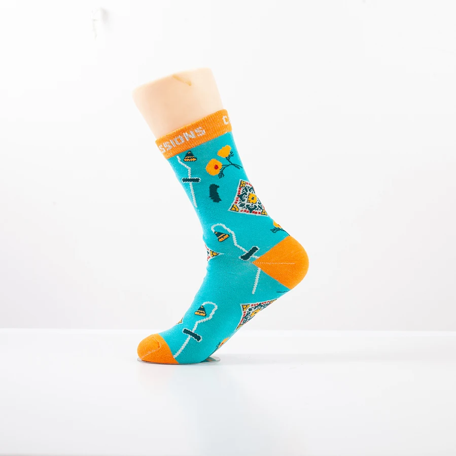 Top quality men fashion socks crazy unisex socks logo wholesale