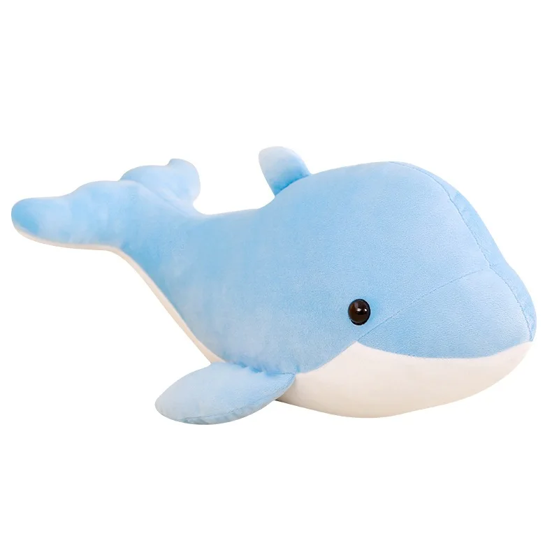 YIWU AULLAN 40/50/60cm Christmas Decorations Dolphin Plush Dolls Dolphin Stuffed Animals Toys Dolphin Plush Pillow