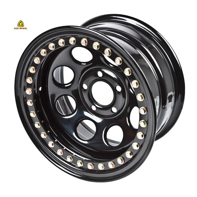 Good Performance 16 17 Inch 4x4 Beadlock Steel Wheels Off-road 5x114.3 Steel Car Wheels Rim