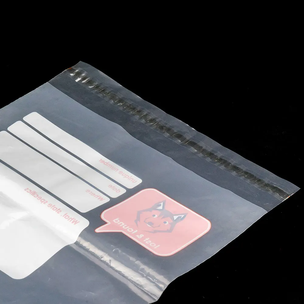 PE custom poly mailer envelope printing clear self-seal polythene envelopes t shirt packaging garment bags transparent