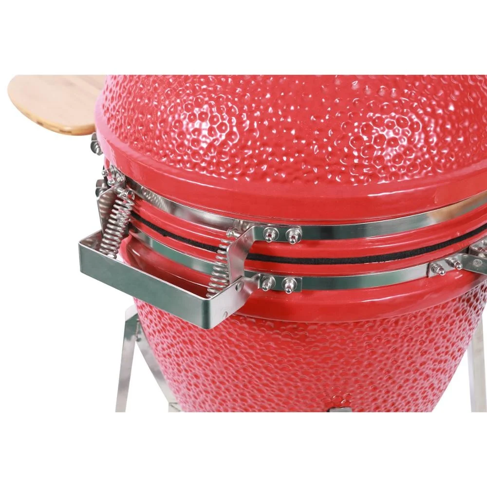 24Inch Hot MCD Lager Size Kamado Ceramic Stainless Steel Outdoor Garden Kitchen Grill BBQ Skewer Ribs Wh