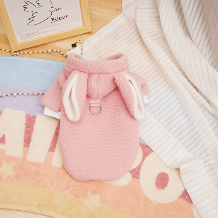 Pet Winter Apparel: Cat Sweater Dog Hoodie with Cap - Cozy Turtleneck Sweater Berber Fleece Coat