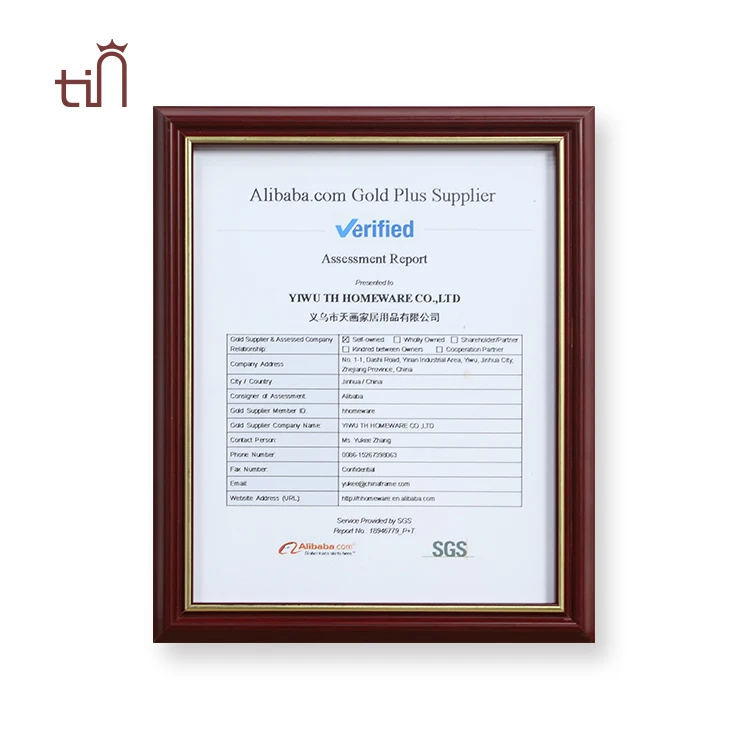 Горячая классическая деревянная настенная настольная A3 A4 пользовательский офисный сертификат школьный коллаж фоторамка