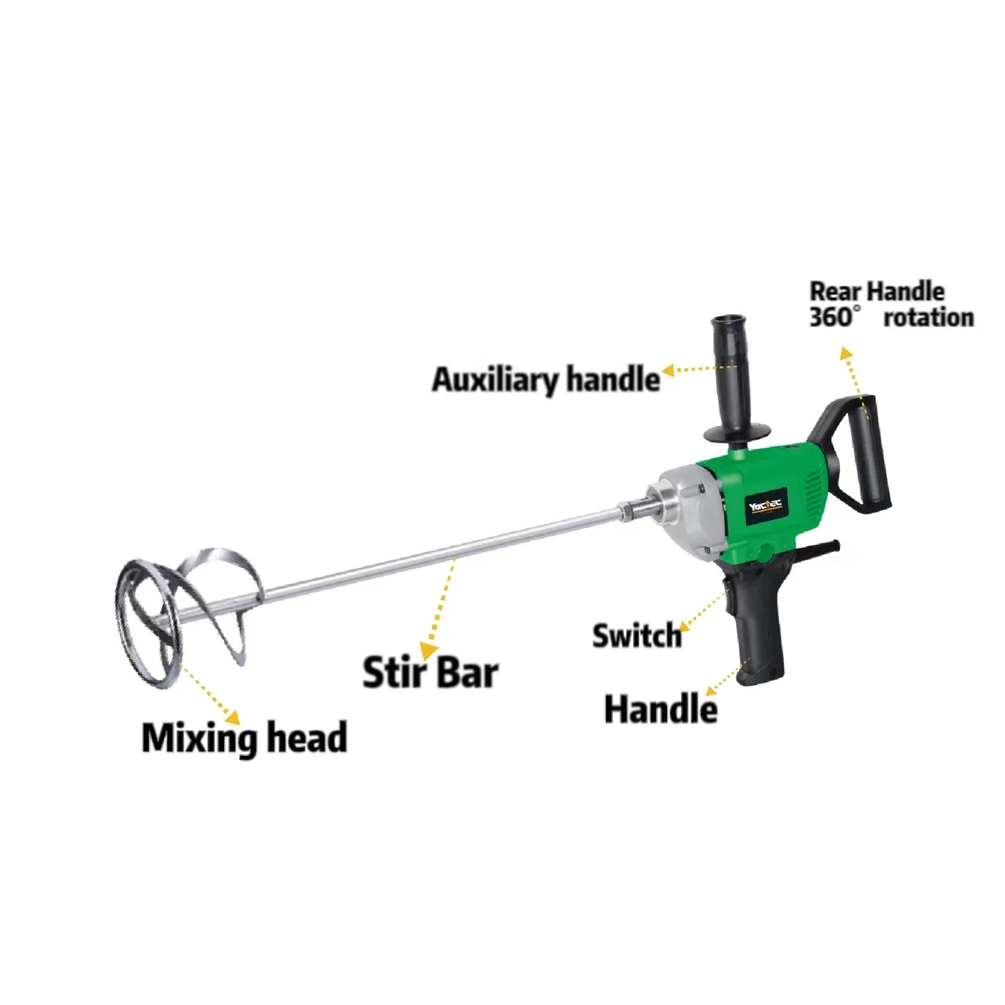 Electric Industrial Grade Mixing Drill 150mm hand Paint Mixer Handheld Drill Machine