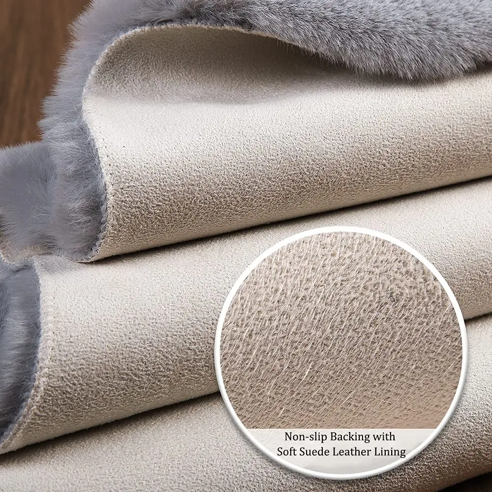 Artificial Fur Rug For Sofa Living Room Plush Area Rug Fluffy Rabbit Fur Carpets