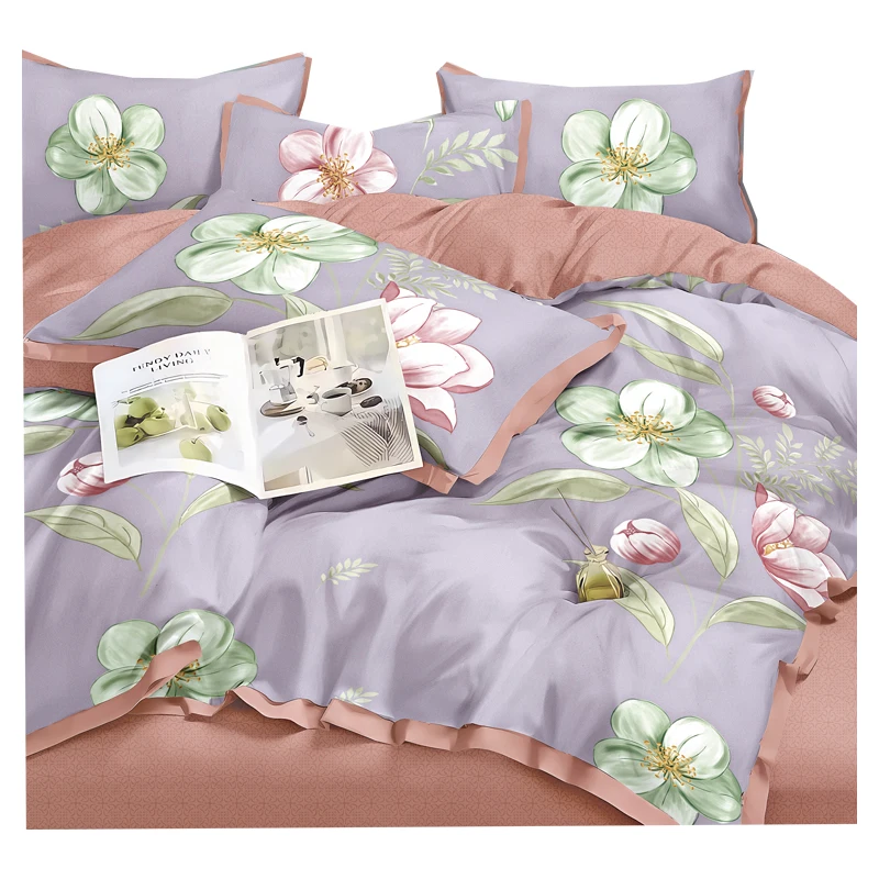 good quality pure cotton printed fabric home textile bedding