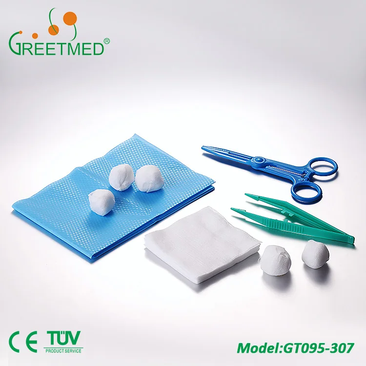 High quality medical disposable sterile basic wound dressing set