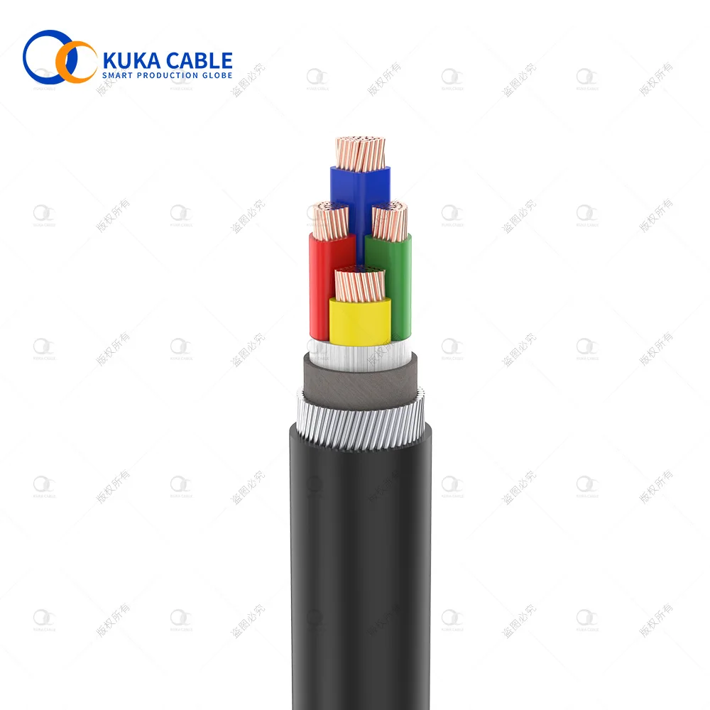 AI/XLPE/SWA/PVC  4 core armour steel wire electrical power cable
