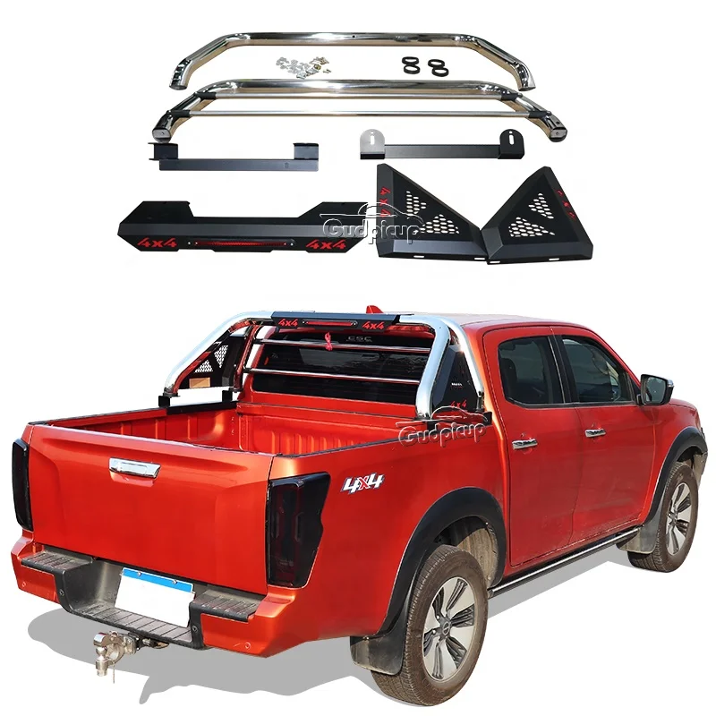 4x4 Universal Pickup Sport Roll Bar gmc sierra  roll bar for hilux ssangyong musso jac t8