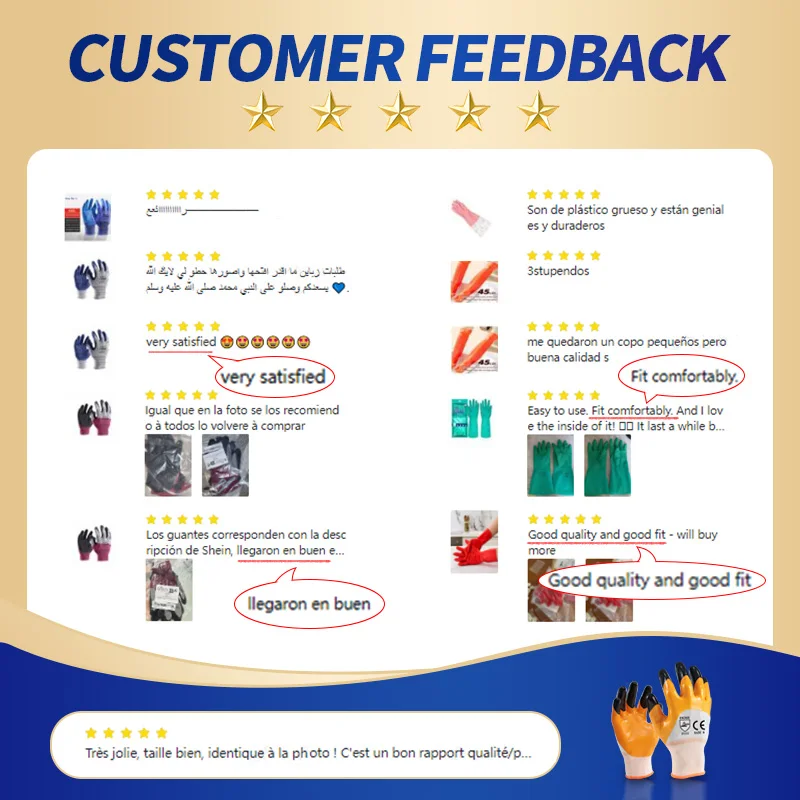 latex household gloves with latex for kitchen cleaning laundry rubber nitrile gloves