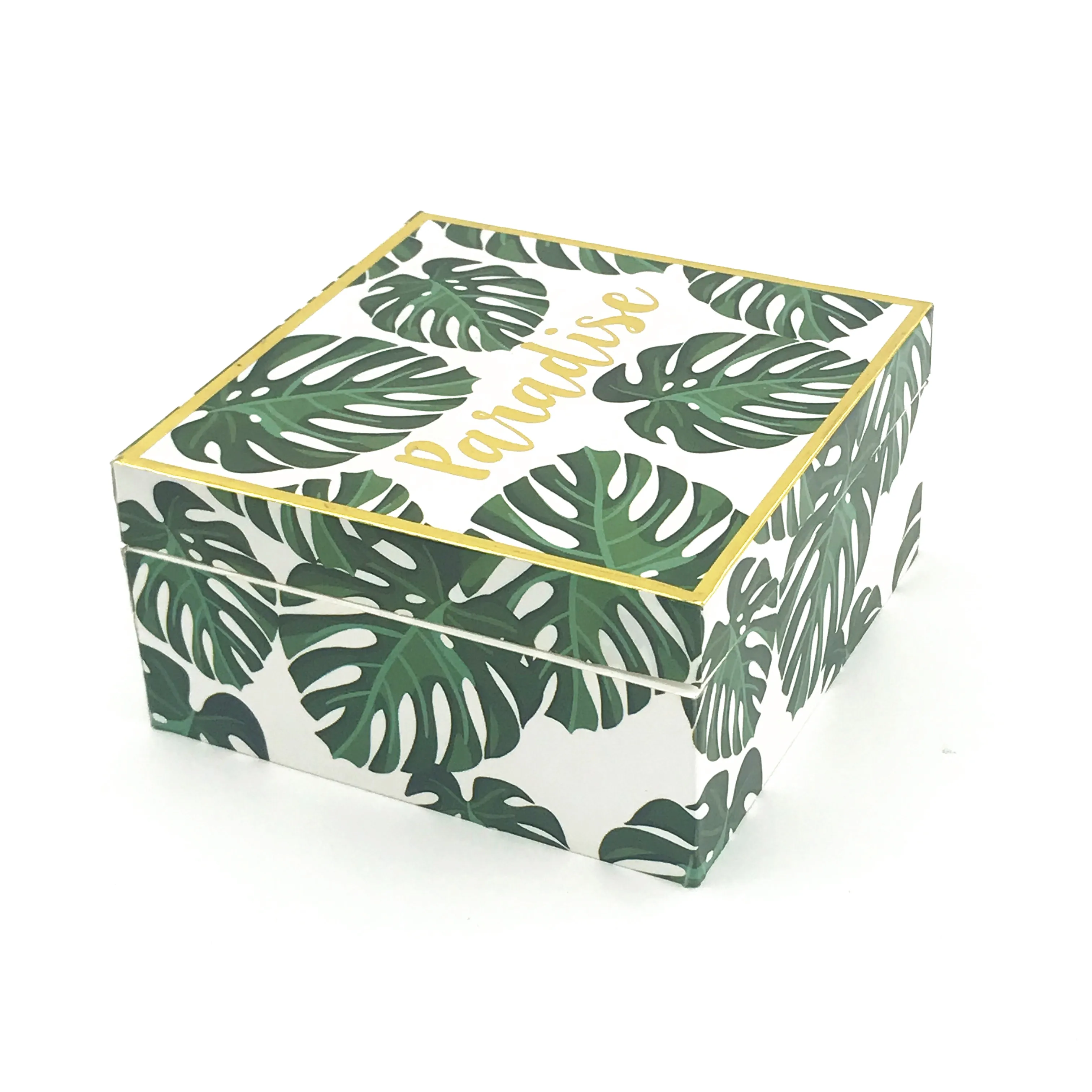 MDF printing wood storage box wooden jewelry box with DIY sticker paper