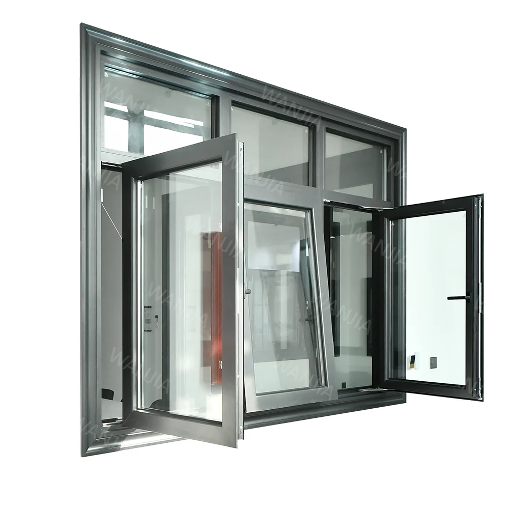 Smart home design Interior aluminum windows hurricane impact glass windows aluminum casement Windows