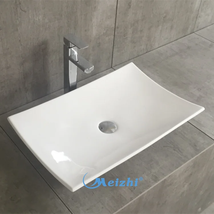 Chaozhou wash face basin porcelain trough sink for bathroom