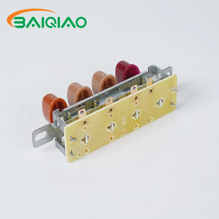 Great Design Home Appliances Loose Premade Fans Parts Electric Keyboard 4 Position Push Button Switch