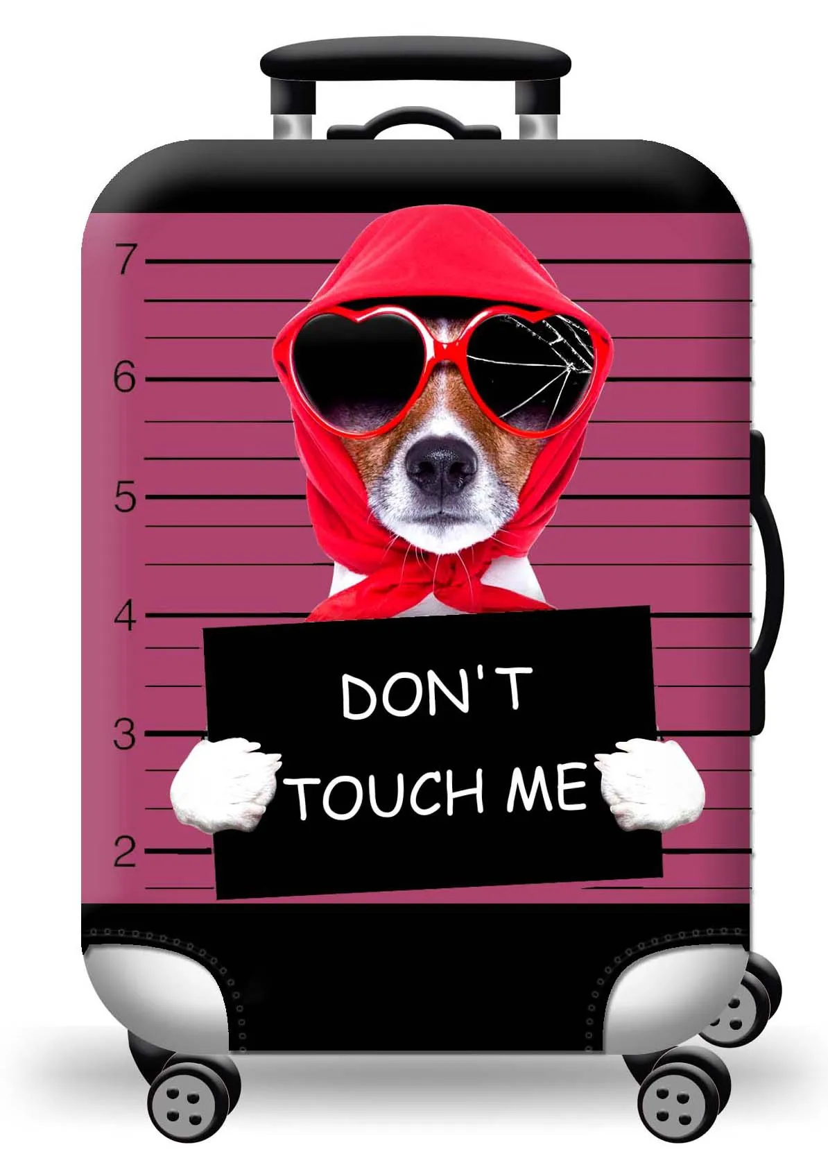 New Custom Printed Luggage Covers Elastic Protective Waterproof Terylene Spandex Suitcase Cover