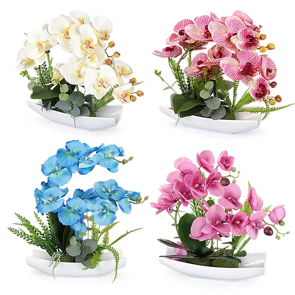 China manufacturer wedding wholesale butterfly orchid artificial flowers