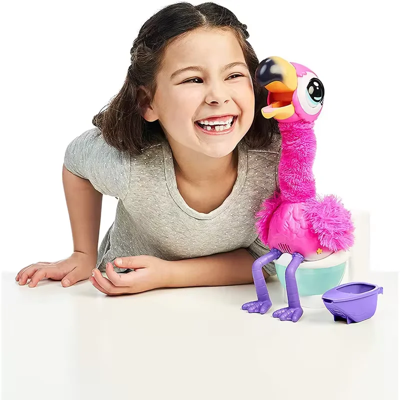 New Flamingo Alpaca Recording Interactive Singing Twisting Plush Electric Toy Custom Electric Plush Toy Cute Ostrich Toy Gift
