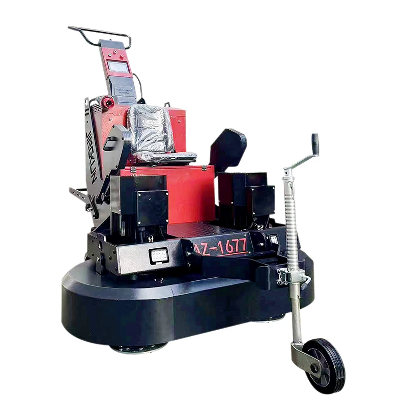 1677 Automatic Planetary Disc Floor Grinding Machine Car Type PLC Servo Remote Control Used Gear Concrete Concrete New Gearbox
