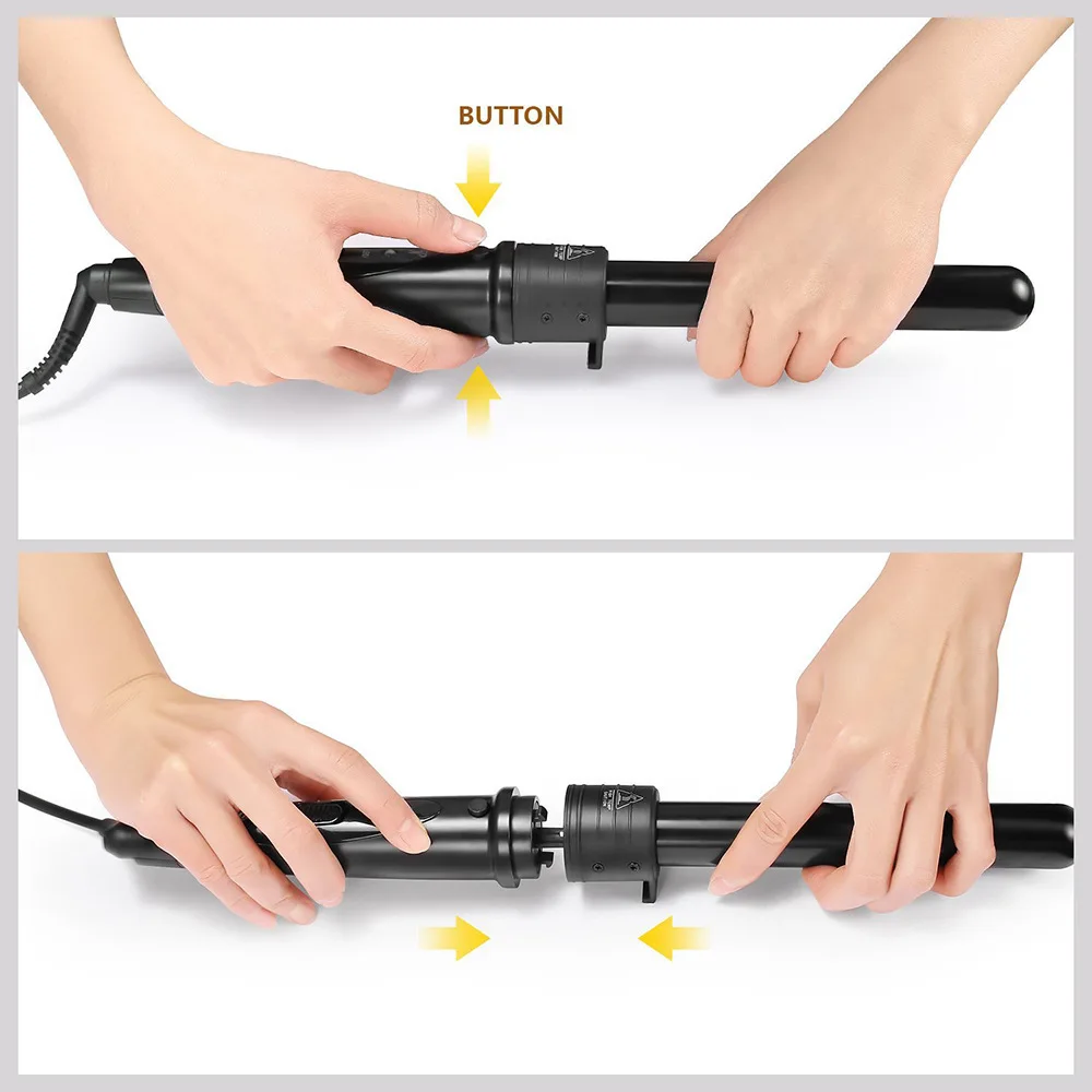 Head changing curling rod 6-in-1 curling rod curler tube changing curling rod can change head ceramic multi level temperature re