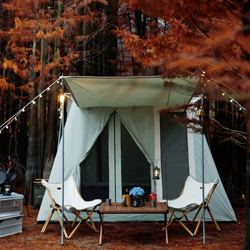 Waterproof 3500mm Large Family 4-5 Persons Linkable Canopy Big Camping Outdoor Equipment Tents