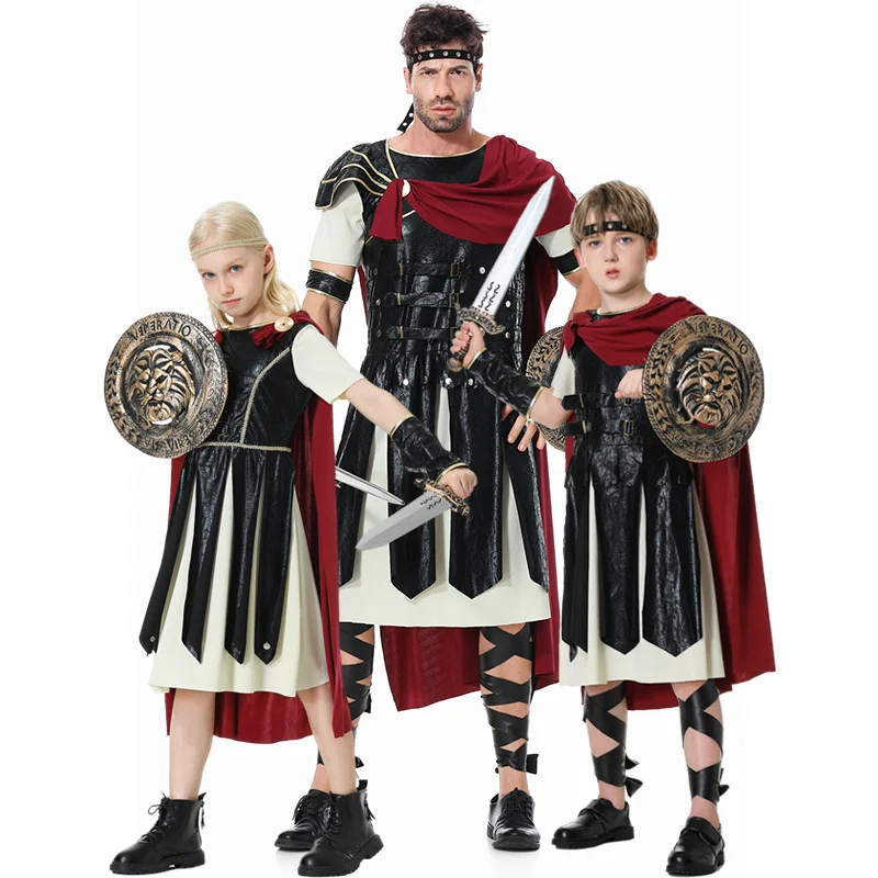 Halloween Party Costume New Spartan Warrior Cosplay Roman Gladiator Costume