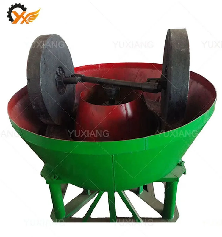 Каменная шлифовальная машина с двойными колесами, Золотая сковорода, прокатная мельница для золота и серебра